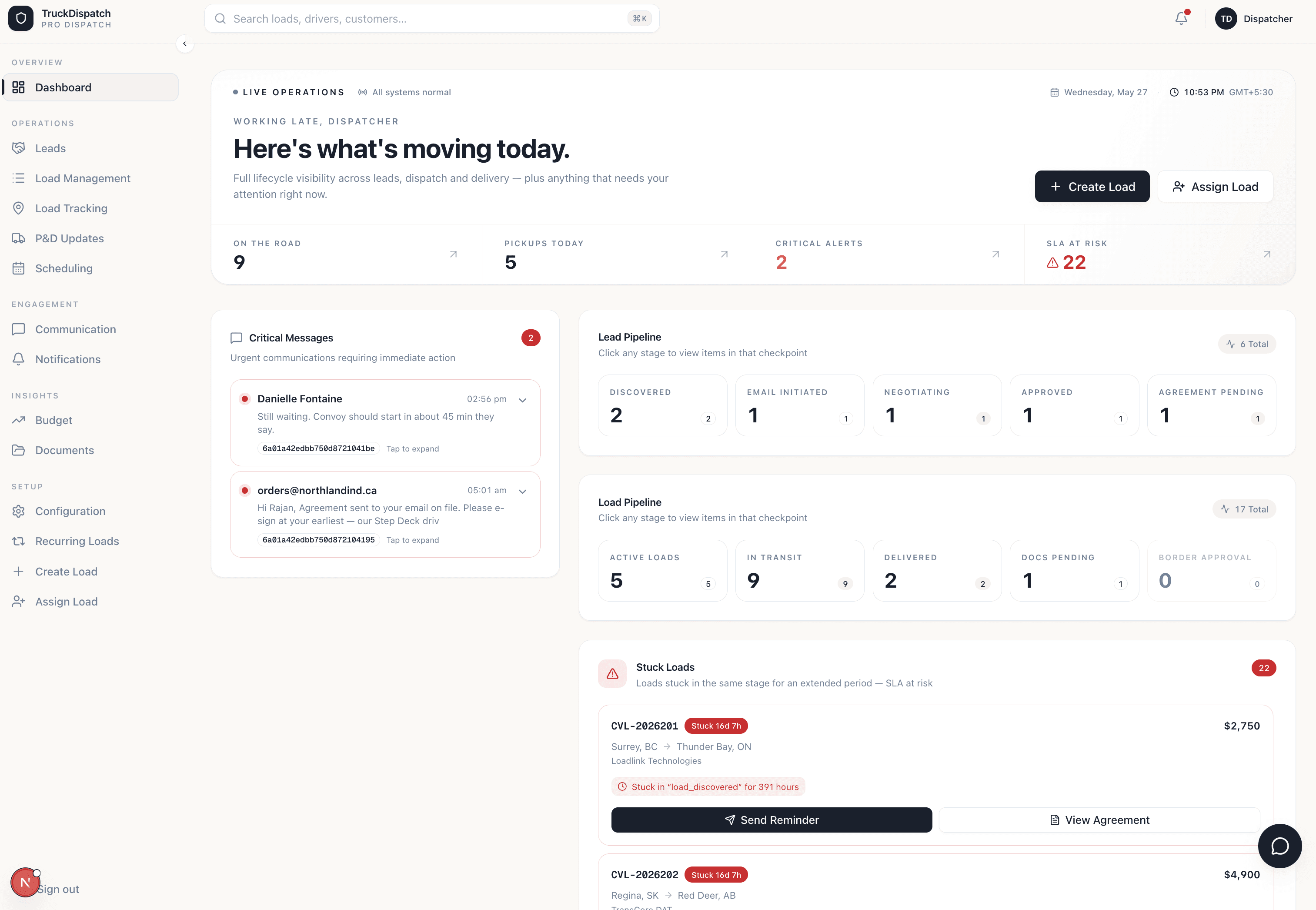 Dashboard