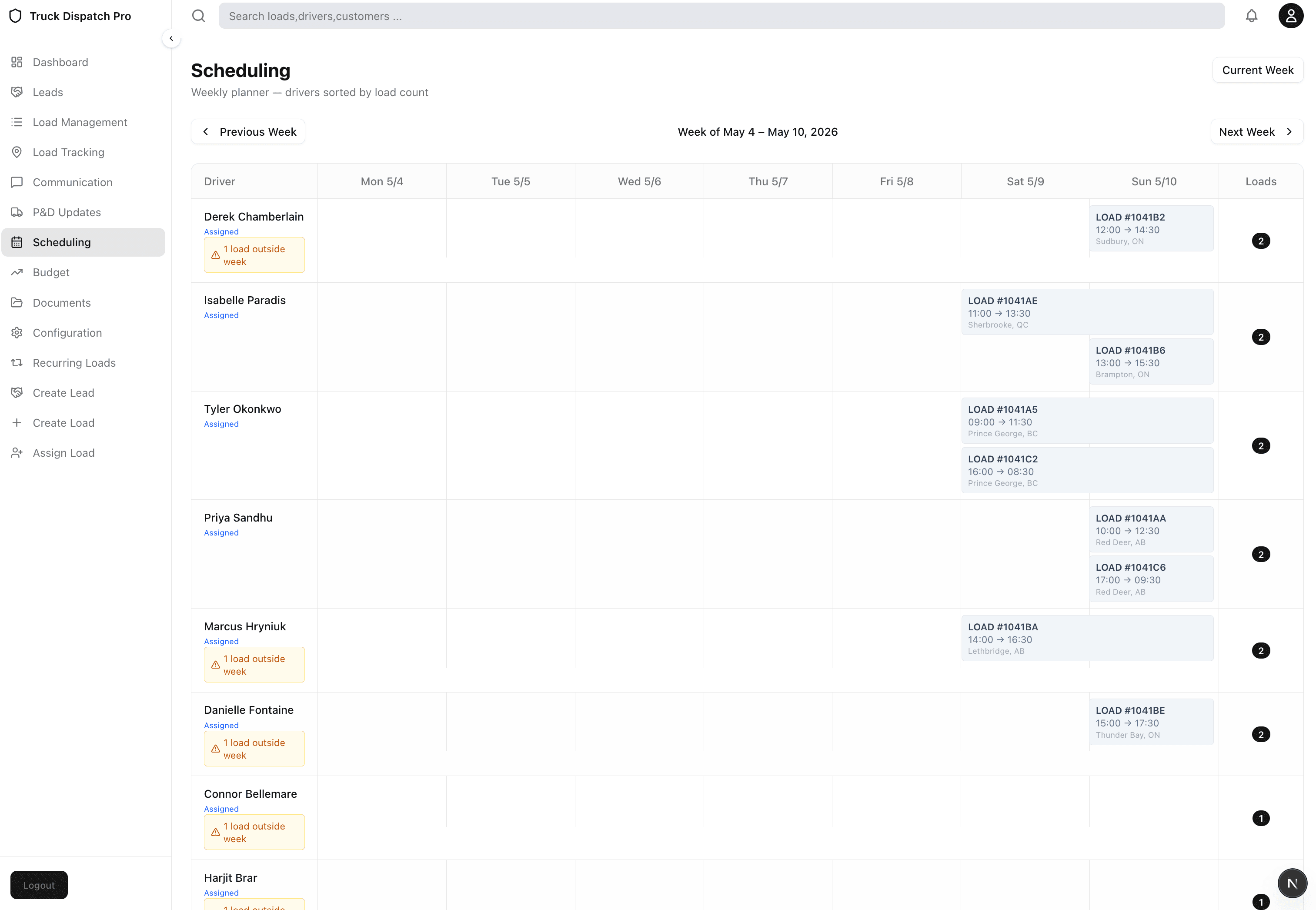 Scheduling